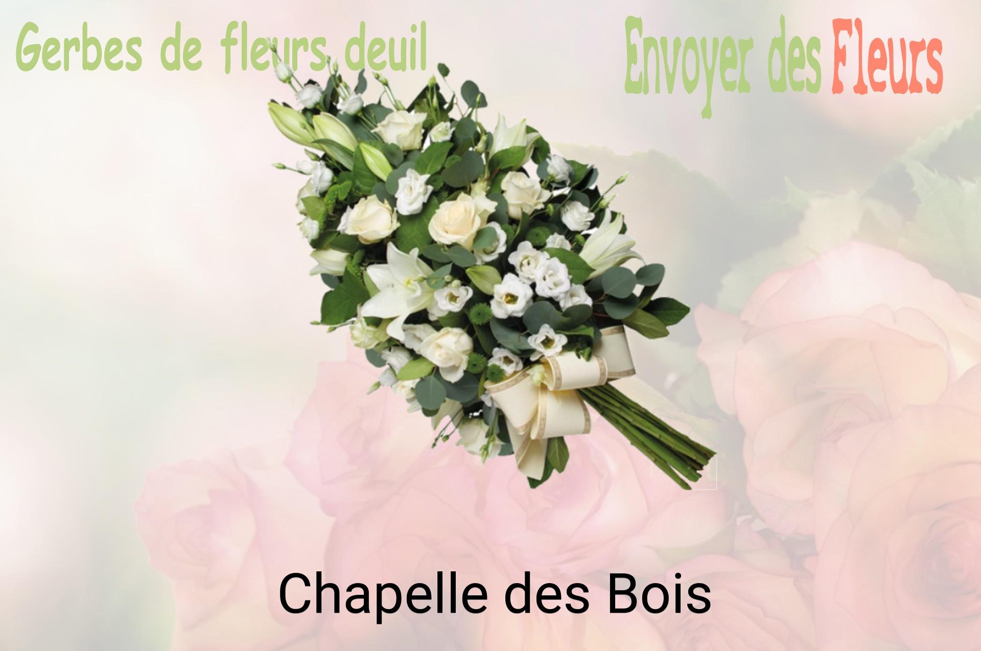 Gerbe de fleurs de deuil livrée à Chapelle-des-Bois